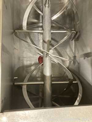 62 Cu. Ft. Sanitary Stainless Steel Double Ribbon Blender With 30 Inch Kason Screener