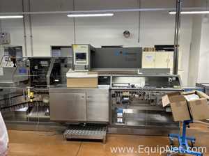 SIG Schweizerische HSL Sachet Filling and Sealing Machine with UHLMANN C2205 Cartoner