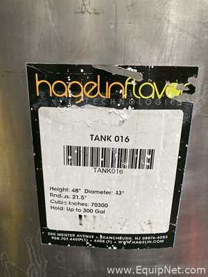 Tanque Acero inoxidable Hagelin Flavor Technologies .  300 Galones