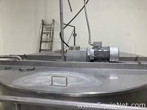 Approximately 3200 Gallon Stainless Steel Mixing Tank