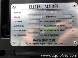 Montacargas Apilador Electrico marca Hangcha Group modelo CTD16-AEC1S