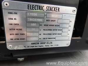 Montacargas Apilador Electrico marca Hangcha Group modelo CTD16-AEC1S
