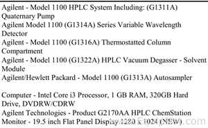 Agilent Technologies|HP 1100 HPLC System