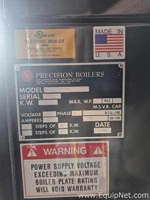Precision Boilers ST16S-060B-480-15 60kW Electric Steam Boiler