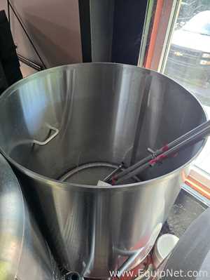 10 BBL Capacity Stainless Steel Open Top Tank With Handles
