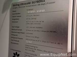 Congelador Stirling Ultracold  SU780XLE