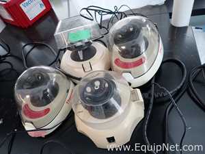 Lot of 4 Thermo Scientific mySPIN 6 and Fisher Scientific Mini Centrifuges