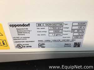 Eppendorf 5430R Refrigerated Laboratory Centrifuge
