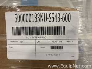 Unused Nuaire NU-S543-600 Class II Type A2 Biological Safety Cabinet