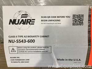 Unused Nuaire NU-S543-600 Class II Type A2 Biological Safety Cabinet