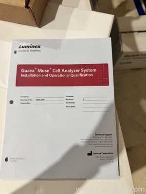 Luminex Guava Muse Cell Analyzer, Unused, Includes Manual