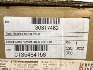 Unused Mettler Toledo XSR6002SDR Balance