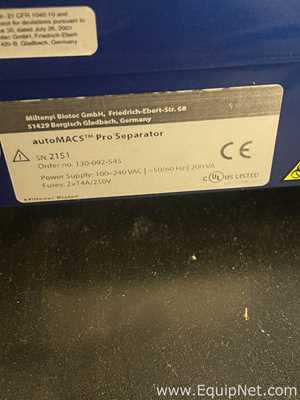Miltenyi Biotec AutoMACS Pro Separator