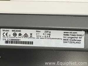 Mettler Toledo ME204E Analytical Balance