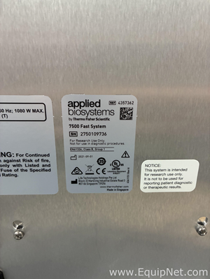 PCR y Termociclador Applied Biosystems 7500 Fast System