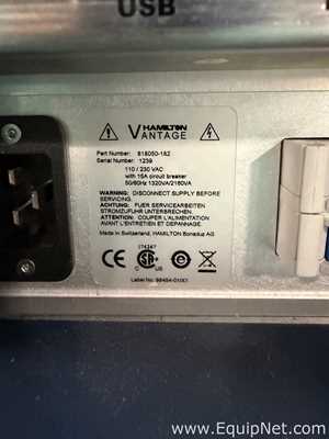 Hamilton Vantage Liquid Handler | FOR PARTS