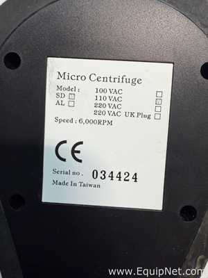 Lot of 6 Micro Centrifuges