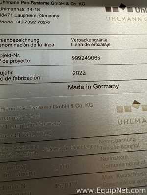 Uhlmann Pac Systeme GmbH and Co. KG L 180 Labeler