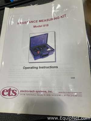 Electro-Tech Systems 818 Resistance Measuring Kit