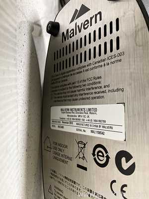 Malvern Instruments Mastersizer 3000 Particle Sizer With Hdro EV Module and Computer