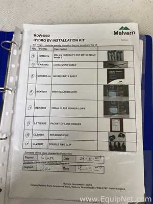 Malvern Instruments Mastersizer 3000 Particle Sizer With Hdro EV Module and Computer