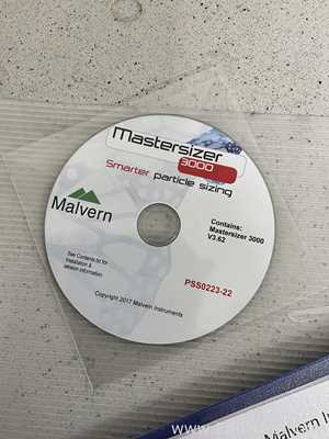 Malvern Instruments Mastersizer 3000 Particle Sizer With Hdro EV Module and Computer