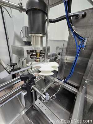 Cask mACS-100 3 Head Carbonated Filler and Seamer with Twist Rinse Infeed and Depalletizer