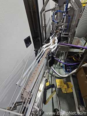Cask mACS-100 3 Head Carbonated Filler and Seamer with Twist Rinse Infeed and Depalletizer