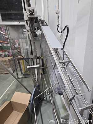 Cask mACS-100 3 Head Carbonated Filler and Seamer with Twist Rinse Infeed and Depalletizer