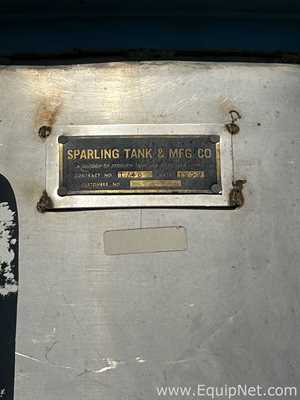Sparling Tank 3000 Gallon stainless Steel Holding Tank