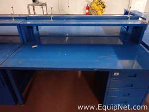 Lot of 8 Lab Benches with Attached Drawers