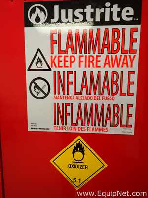 Gabinete de Almacenamiento de Inflamables JustRite Requisitos de aire 96 GALS.  96 Galones