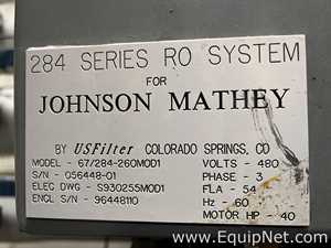 US Filter 284 Series Reverse Osmosis System