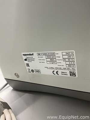 Centrífuga para laboratorio Eppendorf 5427R