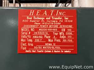 Controlador de Temperatura Heat Exchange And Transfer Inc WG200-100-483