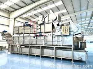 none FAMACO CONTINUOUS IMMERSION PRE-BLANCHER/BLANCHER AND COOLER FOR ARTICHOKE, LENGTH 12.30 M Blan