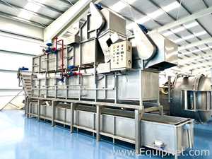 none FAMACO CONTINUOUS IMMERSION PRE-BLANCHER/BLANCHER AND COOLER FOR ARTICHOKE, LENGTH 12.30 M Blan