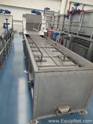 none FAMACO CONTINUOUS IMMERSION PRE-BLANCHER/BLANCHER AND COOLER FOR ARTICHOKE, LENGTH 12.30 M Blan