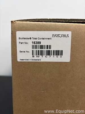 Soldador Sartorius BIOWELDER TC. Sin usar
