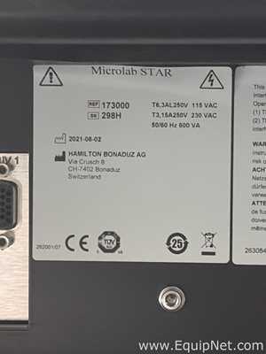 Manipulador de Líquidos Hamilton Microlab Star (173000)