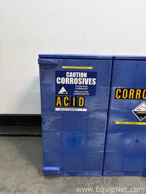 Lot of 5 Uline Poly Corrosive Safety Cabinet