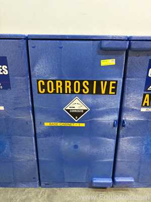 Lot of 5 Uline Poly Corrosive Safety Cabinet