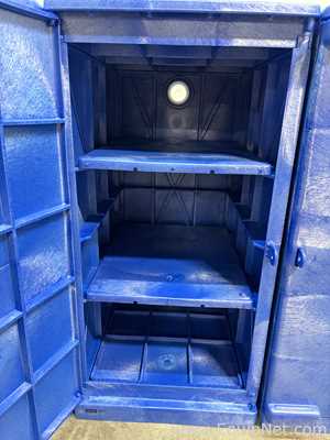 Lot of 5 Uline Poly Corrosive Safety Cabinet