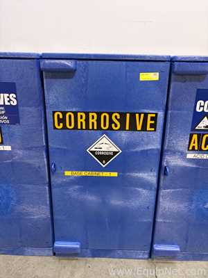 Lot of 5 Uline Poly Corrosive Safety Cabinet