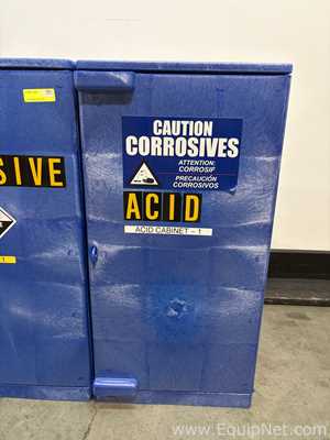 Lot of 5 Uline Poly Corrosive Safety Cabinet