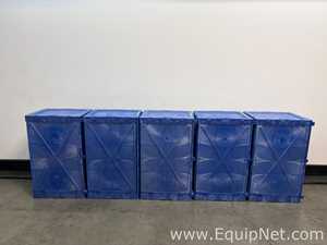 Lot of 5 Uline Poly Corrosive Safety Cabinet