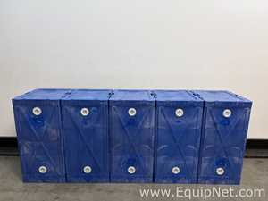 Lot of 5 Uline Poly Corrosive Safety Cabinet