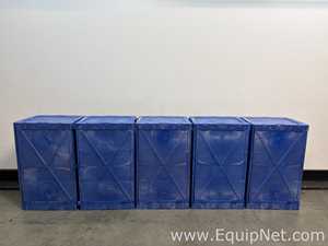 Lot of 5 Uline Poly Corrosive Safety Cabinet