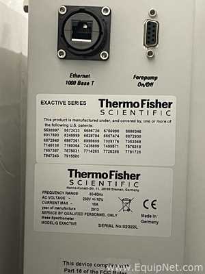 Thermo Scientific Q Exactive Orbitrap Mass Spectrometer with Ultimate 3000 UHPLC System