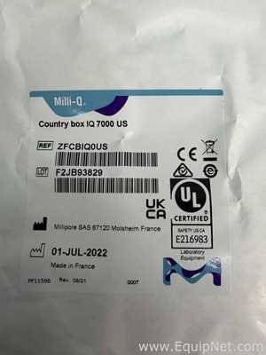 Unused Millipore Milli-Q IQ 7000 Laboratory Water Purification System With Accessories